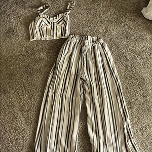Striped Two-Piece Set